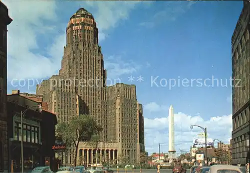 Buffalo New York City Hall Niagara Square McKinley Monument Kat. Buffalo