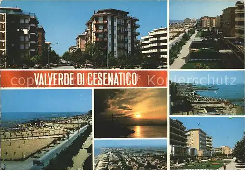 Valverde di Cesenatico Strand Sonnenuntergang