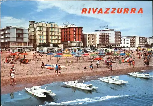 Rivazzurra Hotels und Strand