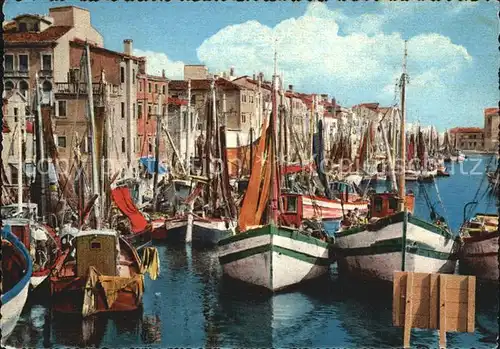 Chioggia Venetien Canale S. Domenico Boote