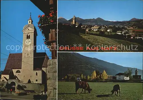 Natz Brixen Suedtirol Kirche Panorama Viehweide