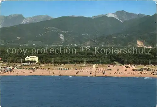 Ronchi Marina di Massa Strand Panorama