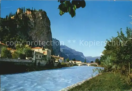 Trentino Dolomiten Arco Sarca Fluss Schloss