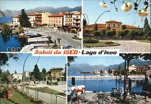 Lago di Iseo Panorama See Hafen 