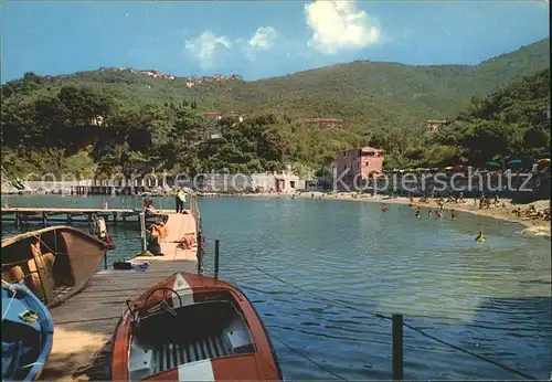 Fiascherino di Lerici Bucht Boot Strand