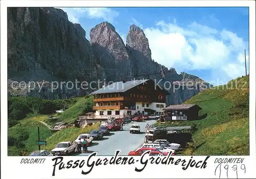 Passo Gardena Dolomiten Groednerjoch Bergrestaurant