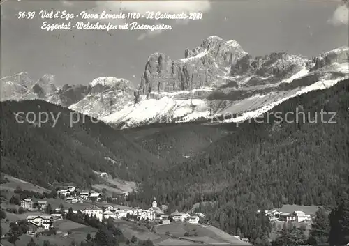 Eggental Dolomiten Welschnofen mit Rosengarten