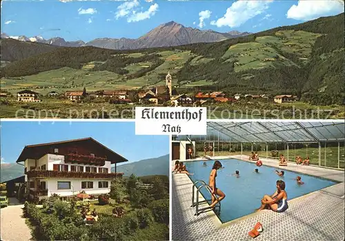 Natz Brixen Suedtirol Gesamtansicht Alpenpanorama Gaestehaus Klementhof Hallenbad