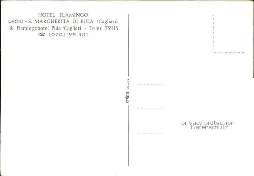 San Margherita Ligure Fliegeraufnahme Hotel Flamingo
