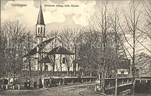 Goldingen Lettland Deutsche evangelisch lutherische Kirche  /  /