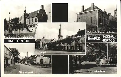 Baarle Nassau Hertog Grenskantoor Belgisch Hollandsch Gemeentehuis Singel