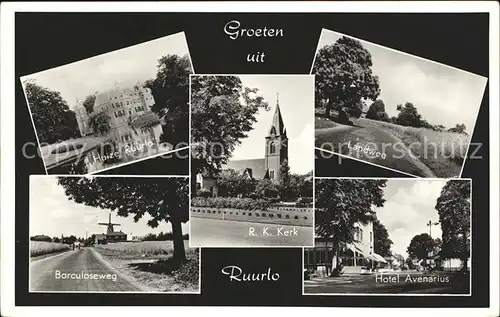 Ruurlo Reurle Landweg Borculoseweg Kerk Hotel Avenarius Huize Schloss