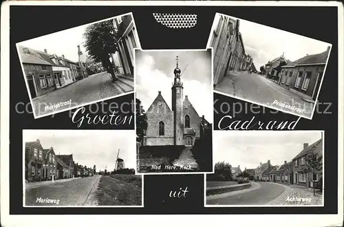 Cadzand Zeeland Mariastraat Kerk Prinzenstraat Achterweg Mariaweg