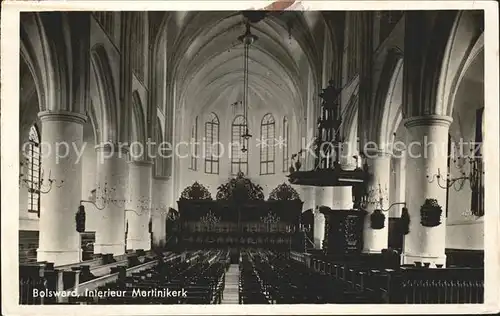 Bolsward Boalsert Interieur Martinikerk Kirche