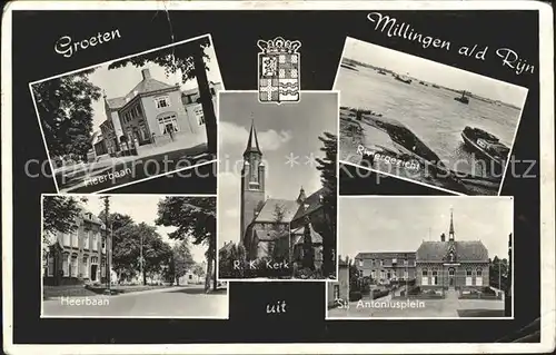 Millingen Rijn Kerk Riviergezicht St. Antoniusplein Heerbaan