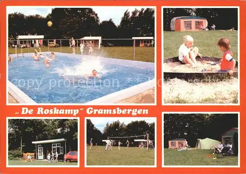 Gramsbergen Camping De Roskamp Swimming Pool Kinderspielplatz Volleyball