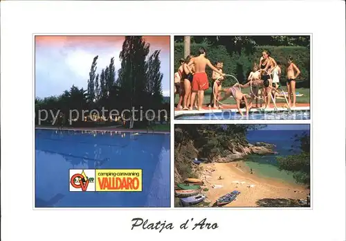 Platja d Aro Camping Caravaning Valldaro Schwimmbad Strand