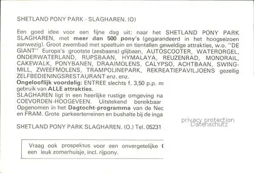 Slagharen Shetland Pony Park Hardstikke leuk