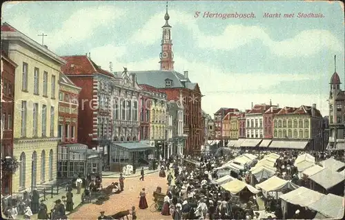 s Hertogenbosch Herzogenbusch Markt met Stadhuis