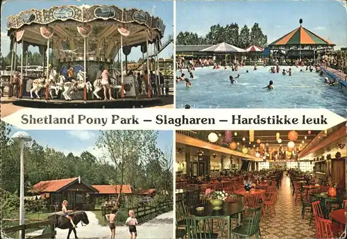 Slagharen Shetland Pony Park Karussell Schwimmbad Ponyreiten Restaurant