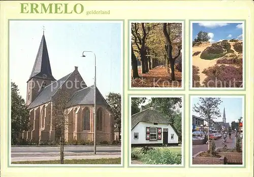 Ermelo Kirche Strassenpartie Waldpartie Allee