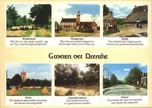 Drenthe Westerbork Hoogeveen Rolde Anloo Omnen