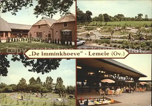 Lemele De Imminkhoeve Park Minigolf Schach Terrasse