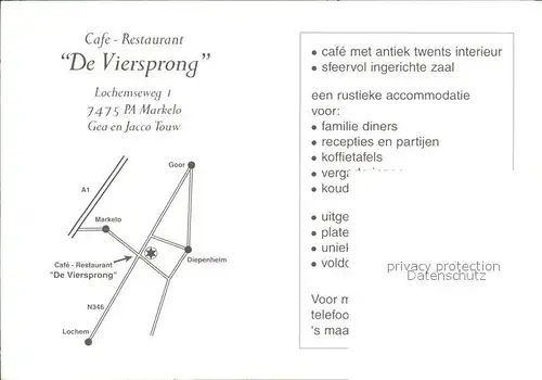 Markelo Restaurant Cafe De Viersprong