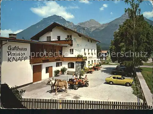 Strass Tirol Gasthaus Pension Knapp Pferdewagen