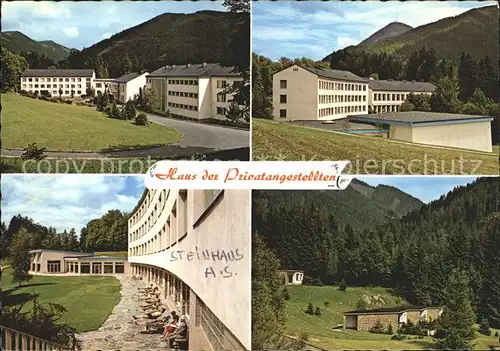Steinhaus am Semmering oeGB Schulungsheim Gesamtansicht Sonnwendstein Liegeterrasse Hallenbad Bungalows