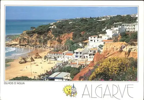 Algarve Olhos Agua Strand Teilansicht