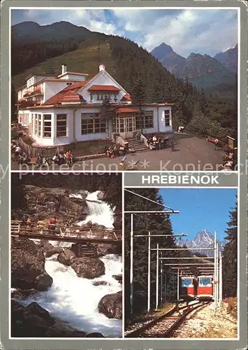 Hrebienok Vysoke Tatry  Bergbahn Wasserfall