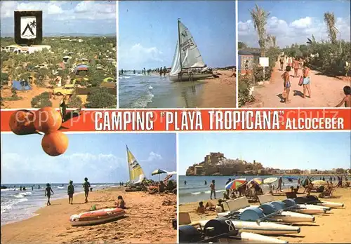 Alcoceber Alcossebre Camping Playa Tropicana Strand Gesamtansicht