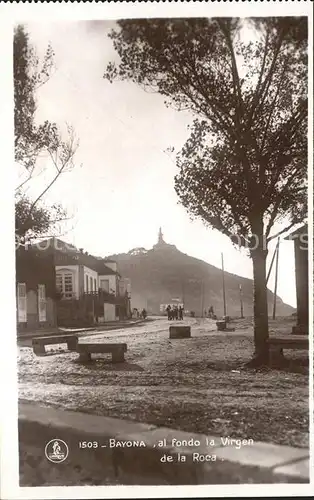 Bayona Spanien Al fondo la Virgen de la Roca