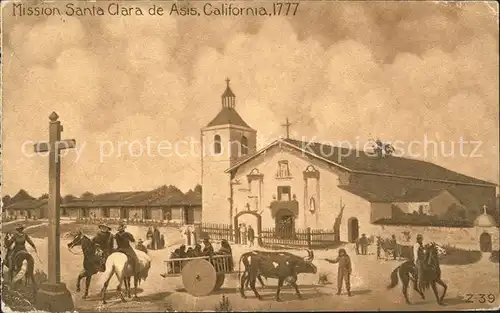 California US State Mission Santa Clara de Asis