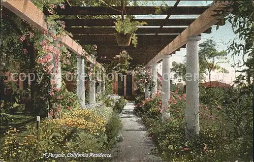 California US State Residence Pergola