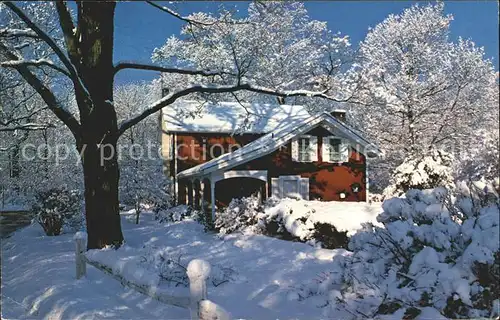 New Jersey US State Winter Portrait Chalet