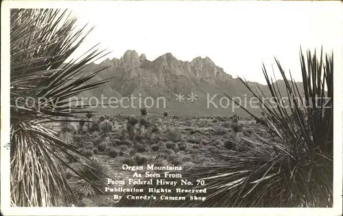 New Mexico US State Organ Mountains Highway Nr. 70