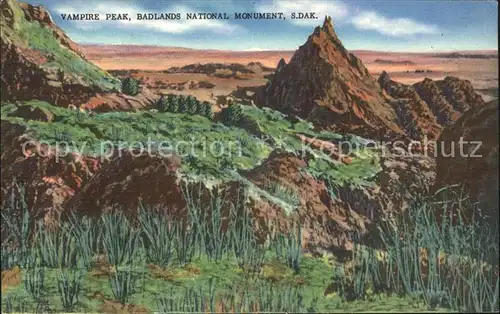 South Dakota US-State Vampire peak, Badlands national monument /  /