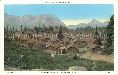 Washington US State Mount Rainier National Park Housekeeping cabins at Paradise 