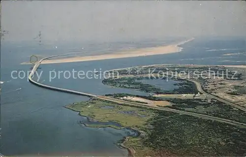 North Carolina US State Oregon Inlet Bridge Fliegeraufnahme