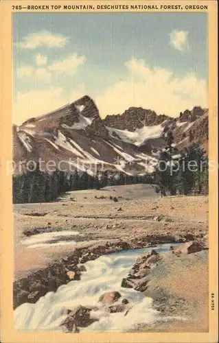 Oregon US State Broken Top Mountain Deschutes National Forest 
