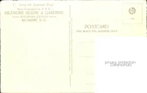 Biltmore North Carolina Biltmore House and Gardens Approach Road