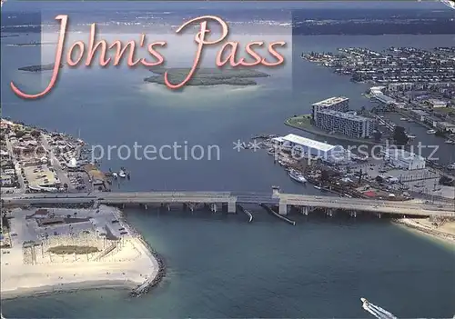 Treasure Island Fliegeraufnahme Johns Pass Bridge Maderis Beach