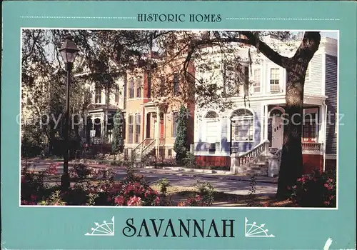 Georgia US State Savannah Historic Homes 