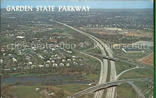 New Jersey US State Garden State Parkway Highway aerial view