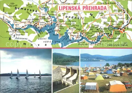 Lipno Landkarte Campingplatz