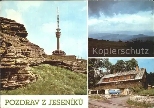 Jeseniky Gebirge Sendeturm