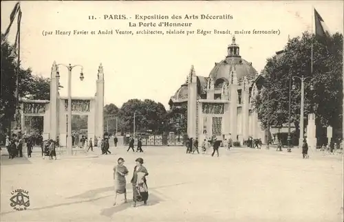 Exposition Arts Decoratifs Paris 1925 La Porte d'Honneur  /  /