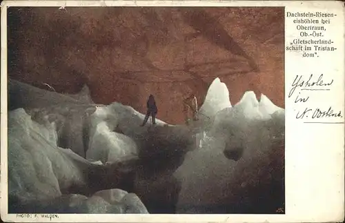 Hoehlen Caves Grottes Dachstein Rieseneishoehle Obertraun Gletscher / Berge /